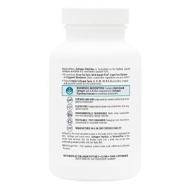 NaturesPlus Collagen Peptides Capsules - Sustainable Hydrolysed Collagen Supplement, 6 Major Types of Collagen - Non-GMO, Gluten Free - 120 Capsules