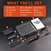 Wireless 4 Gang Switch Panel, Multifunctional Waterproof 12V Switch Panel,