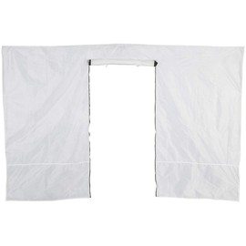 Royal Gardineer Accessories for Festival Tent Gazebos: Wall Side Panel for Folding Gazebo, Zip Door, 3 x 1.9 m, White (Garden Tents Waterproof, Garden Marquee)
