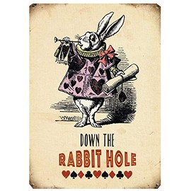 Fridge Magnet - Alice in Wonderland - Down the Rabbit Hole