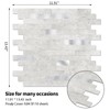 10 - Sheet Peel and Stick Backsplash Wall Tile, PVC