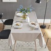 HSYLYM Waterproof Table Cloth Rectangular Polyester Washable,Plain Table Cover Suitable