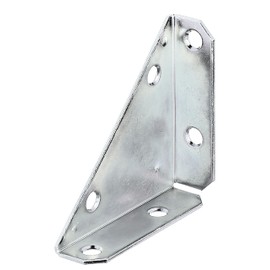 Alberts 337261 Corner Plate Sendzimir-Galvanised 75 x 75 x 105 mm