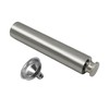 CNFLASK Stainless Steel 2oz Flat Bottom Tube Flask Mini Tube