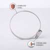 (Pack of 4) Stainless Steel Hose Clamps, Adjustable Clamps, Worm