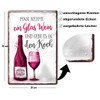 schilderkreis24 Funny Saying "Man nehme EIN Glas Wein Koch" Decorative