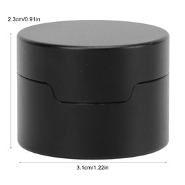 Topyond Billiard Chalk Case, Chalk Box Pool Cue, Billiard Chalk Holder Cue, Round Aluminum Alloy Cue Chalk Box Holder Black for Pool Cue Sports Accessories