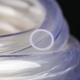 Siphon Hose 3/8" ID × 1/2" OD -10 Ft, Flexible PVC Tubing, Vinyl Aquarium Tubing, Multipurpose Reinforced Pond Tubing Plastic Tubing