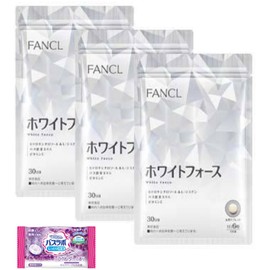 FANCL FANCL White Force 4908049463526 White Force, Approx. 30 Day Supply (180 Capsules), Set of 3, Bonus Japoni Shop Management 83