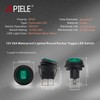 APIELE Waterproof Round Rocker Toggle Switch 2 Position DC 12V