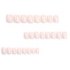 Nude Fake Nails - Square Press Ons, Short Acrylic, Solid