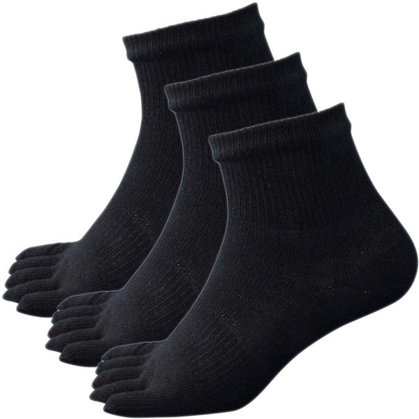 Hayashi (PM625) Men's Socks, Middle Length, 5 Toes, Military Feet,