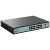 SODOLA 16 Port Gigabit PoE Switch 400W,2 Gigabit Uplink,802.3af/at,Port Isolation,Metal