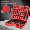 Master 1/2" Drive Impact Socket Set, 67-Piece Standard & Deep