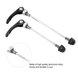 KIMISS Quick Release Bike Wheel Back Wheel Quick Release 27.5 Wheel Aluminium Alloy 1 Pair Mountain Bike Skewers Roadycle Quick Release Front Rear Axle Skewer Set (Black) (Black)