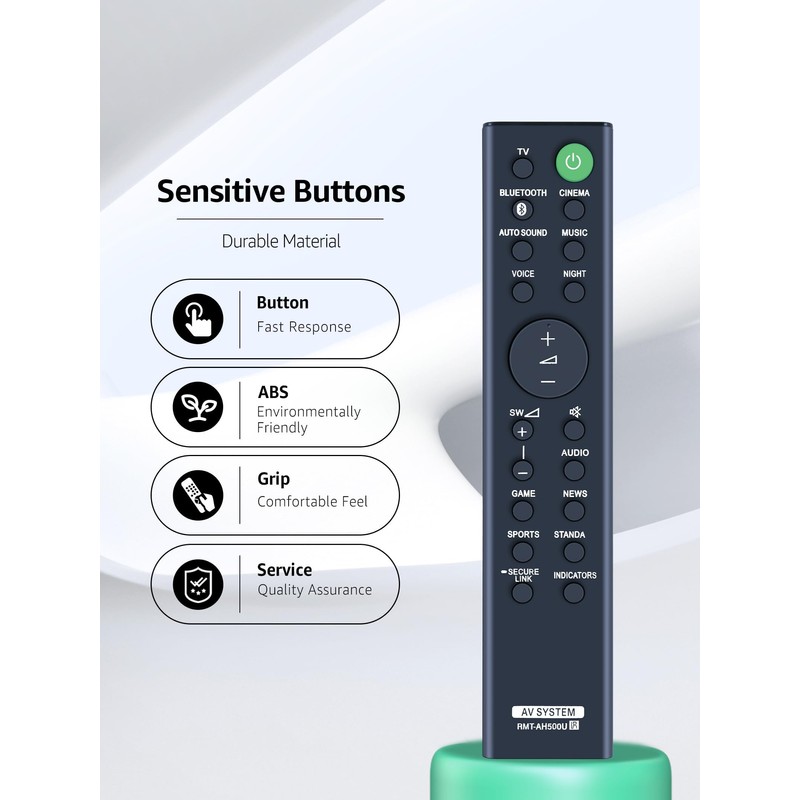 PZL New Replacement RMT-AH500U Remote Control fit for Sony Soundbar