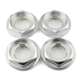 RhinoTuning Set of 4 Wheel Hub Caps for BBS Hub Caps OD 100.8 mm ID 53.7 mm, Silver Wheel Hub Cover Suitable for Wheel, 09.23.212 Wheel Centre Caps