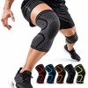 Compression Knee Sleeve for Sports – Breathable Elastic Knit Support