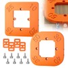 2 Pieces Milling Template Radius Stencils Corner, 4-in-1 Positioning Device