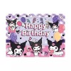 Generic Kuromi Theme Birthday Party Backdrop Decoration, 5x3.5ft Happy Birthday