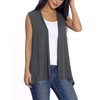 EXCHIC Women's Casual Sleeveless Lightweight Open Tunic Vest Cardigan -