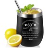 Inspirational 60th Birthday Gifts for Women Men 12oz Stainless Steel