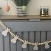 eBoutik - Cute Farmhouse Wooden Easter Bunny Garland Decorative Bunting