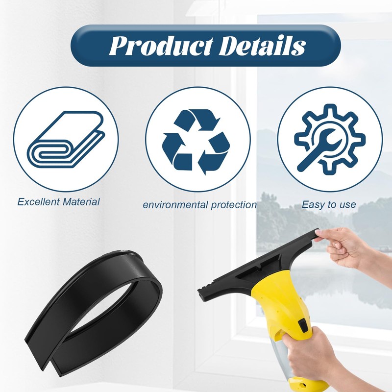 2 pcs Replacement Blades for Karcher Window Vac 280mm, Replacement