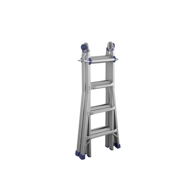 COSCO 18ft Reach Height Aluminum Multi-Position Ladder,300 lb. Load Capacity Type IA Duty Rating