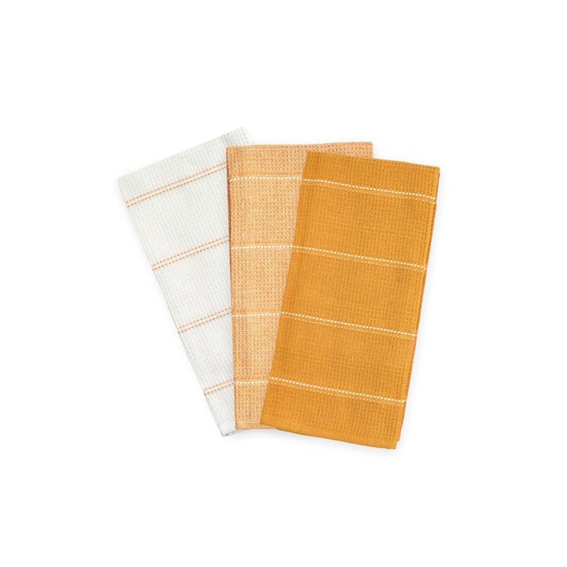 Emma Barclay Utopia 3 Pack Waffle Kitchen Tea Towel Set