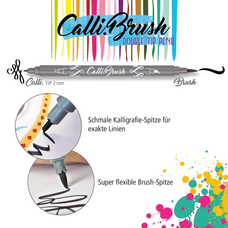 ONLINE Calli.Brush Handlettering Brush-Pens | Set of 24 brush pens