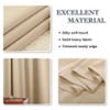 PONY DANCE Biscotti Beige Short Curtains - Half Window Privacy
