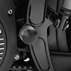 10PCS Motorcycle Head Bolt Cover CNC Aluminum Black Round Grooved