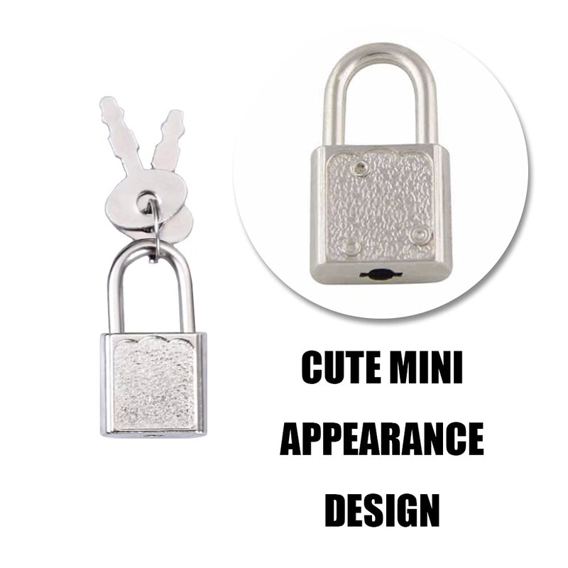 10 Pcs Vintage Style Cute Square Padlocks Antique Style Luggage