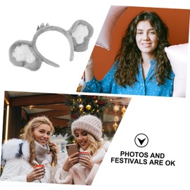 Beavorty 2 Piezas Diadema De Koala Orejas De Dálmata Tocado De Koala Diadema Con Orejas De Animales Diadema Con Orejas De Gato Diadema De Panda Coala Peludo Niño Poliéster Aretes Paseo