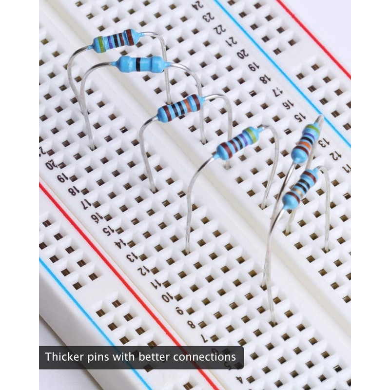 ELEGOO 17 Values 1% Resistor Kit Assortment, 0 Ohm-1M Ohm