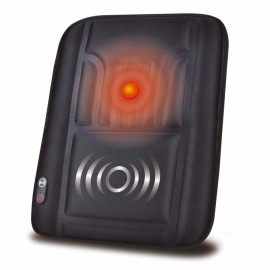 Health Touch Back Lumbar Heated Massager Vibration Soothing Relaxation 3 Massaging Motors NIB