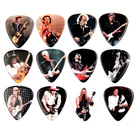 Guitar Heroes Guitar Picks Set of 12 Famous Guitarist Plectrums