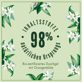 Le Petit Marseillais Organic Certified Orange Blossom Shower Cream (250 ml), pH Neutral Shower Gel and Gentle Aroma Shower with Particularly Pleasant Fragrance, Transparent