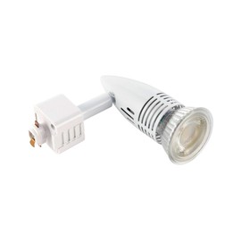 Saxby Conor 50W Gloss White Mains Voltage GU10 Halogen Track Head Spot Light