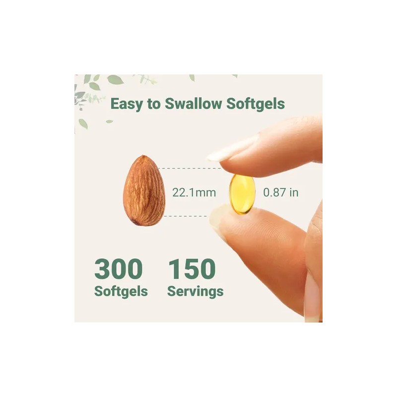 Aceite De Orégano 300 Cápsulas Blandas Oregano Oil Softgels, 300