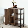Landia Home Bathroom Storage Cabinet, Industrial Themed with a Steel