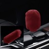 2PCS Plush Car Gear Shift Knob Cover & Handbrake Cover,