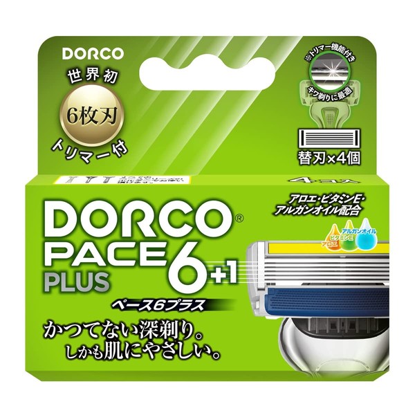 DORCO PACE6Plus Men's Replacement Blade 6 Blade Razor Replacement Blade