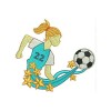 Threadart Embroidery Design Set - Girls Soccer(1) - 8 Designs
