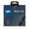 KMC Unisex's Black/Celeste DLC 11 Chain, 1/2” x 11/128”