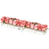 2 Pieces Acrylic Flower Vase Rectangular - Clear Floral Centerpiece