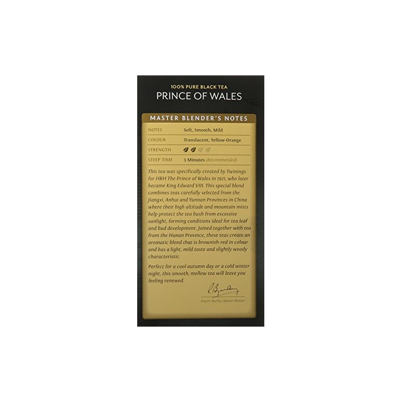 Twinings of London Prince of Wales Tea Bags, 20 Count
