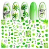 Yoksas Green Foliage Nature Nail Art Sticker Set - 6