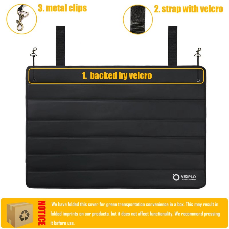 VEXPLO Large Rear Bumper Guard for Cars, 38 x25 inches